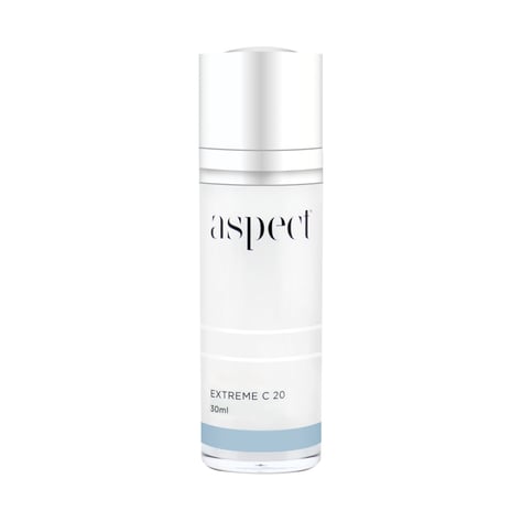 Aspect Extreme C serum, an antioxidant serum with vitamin c and peptides.