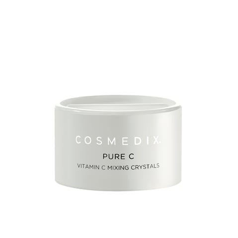 Cosmedix Pure C mixing crystals with 100% pure L-Ascorbic Acid.